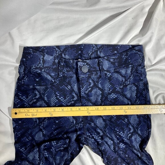 Seven7 Sz4 Indigo Pythod Skinny Pants - Picture 10 of 12